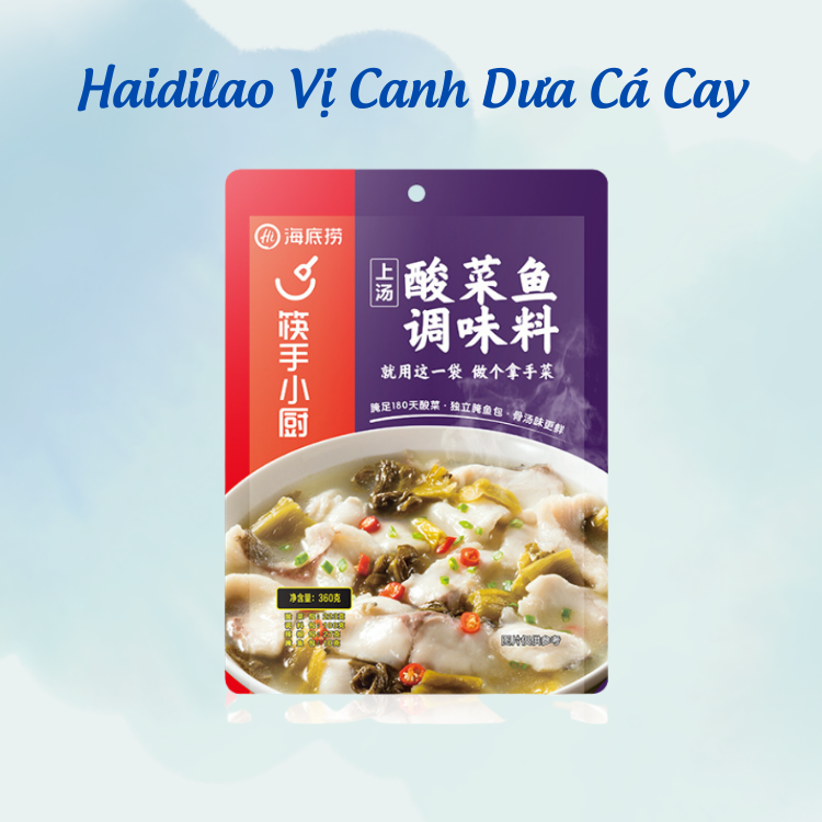 Gia vị lẩu haidilao - vị canh dưa cá cay