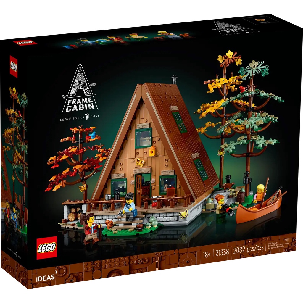Lego 21338 a-frame cabin - nhà gỗ trong rừng