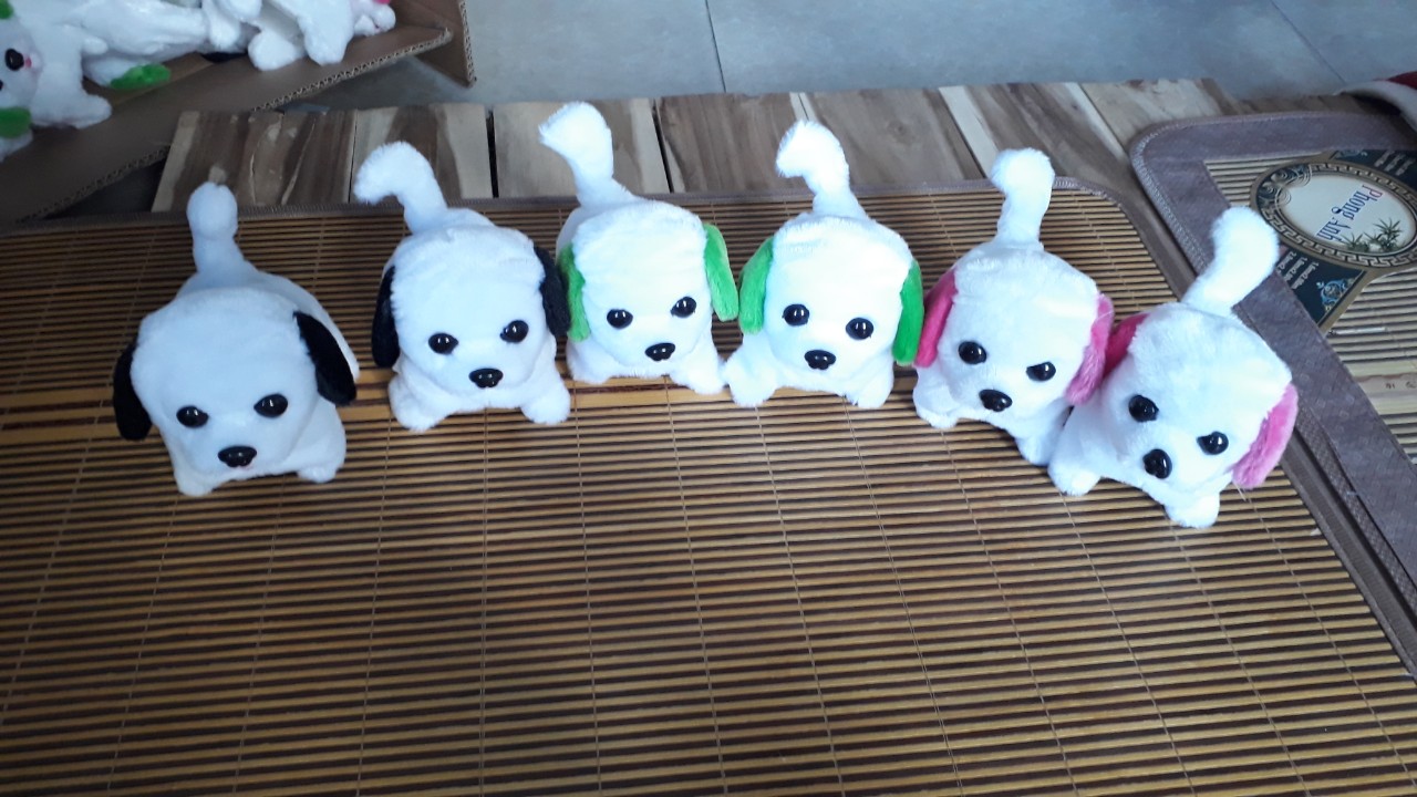 Chó bông biết đi, vẫy đuôi, biết kêu bibi cực Cute cho bé