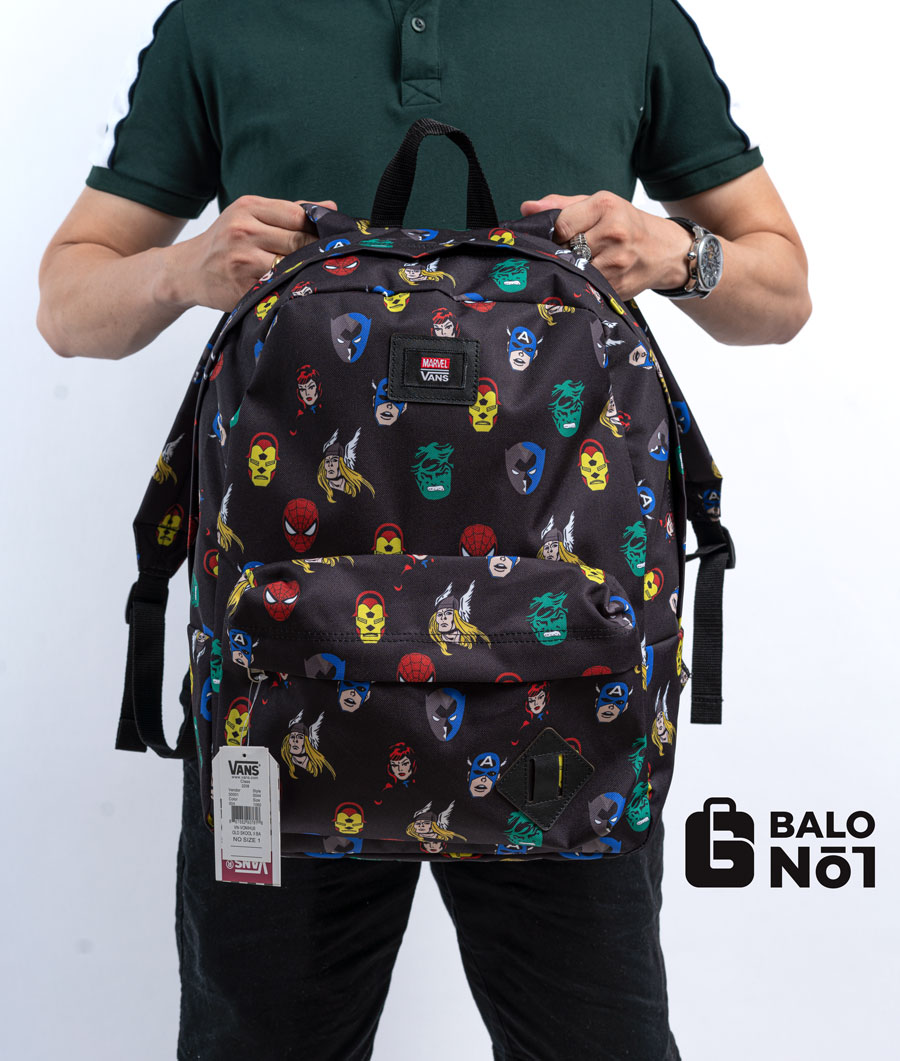 [HCM]Balo Vans X Marvel Old Skool II Backpack – Black