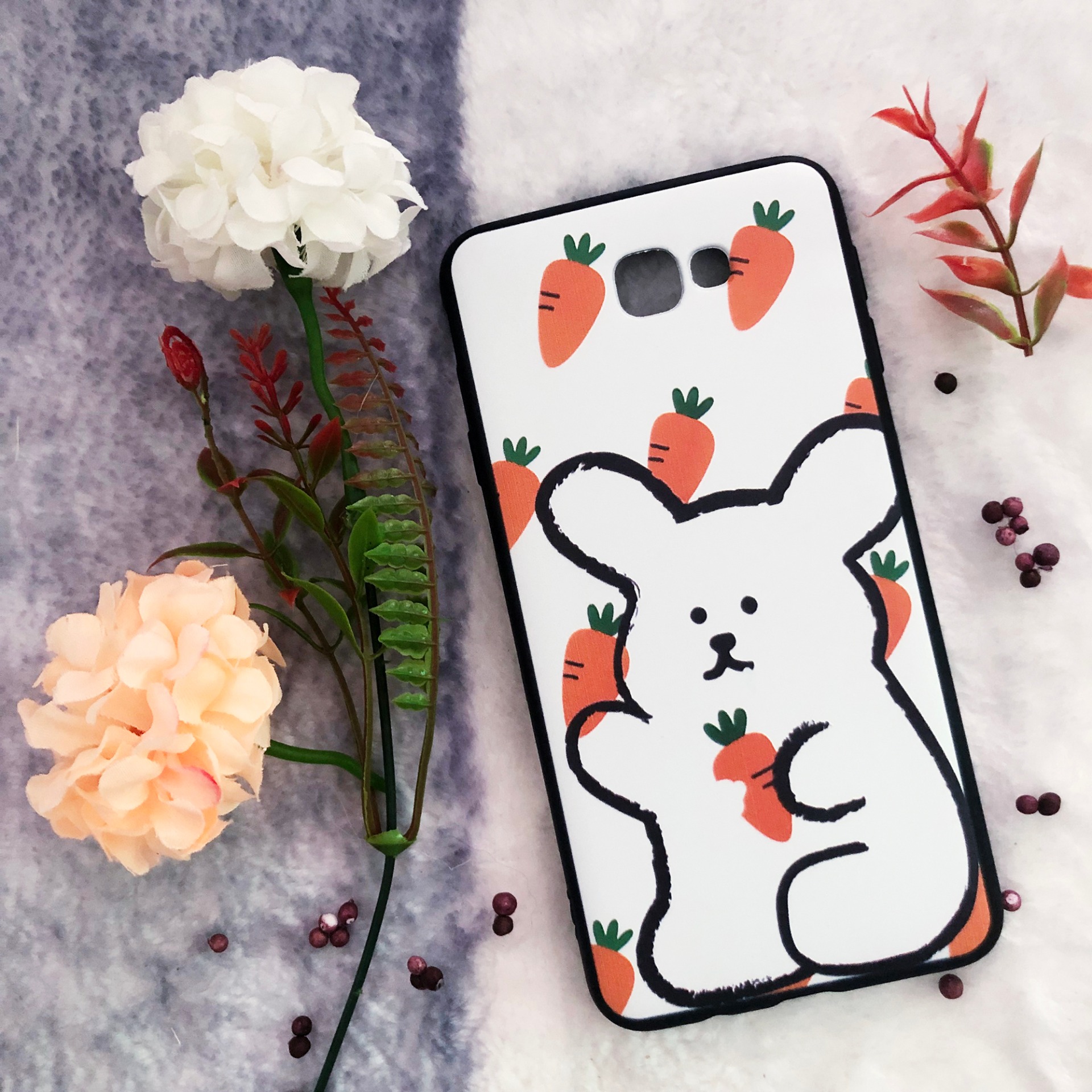 [Nhiều Mẫu] Ốp lưng dẻo Samsung J7 Prime (Thân đen - in hình siêu cute)