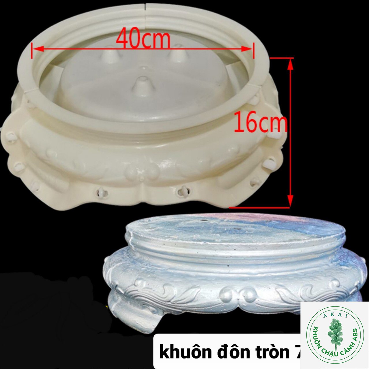 Khuôn đúc chân đôn tròn 70