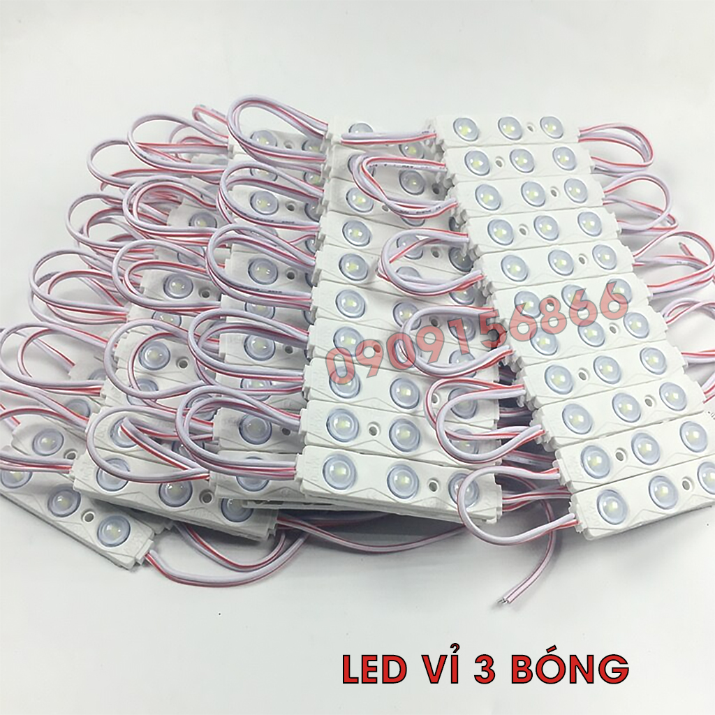 Đèn led hắt 3 bóng 6011 điện 12v