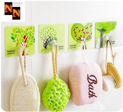 [ COMBO 5 CÁI MÓC ] - MÓC DÁN TƯỜNG IN HÌNH 3D HOẠ TIẾT SIÊU DÍNH - SURI STORE (TPHCM)