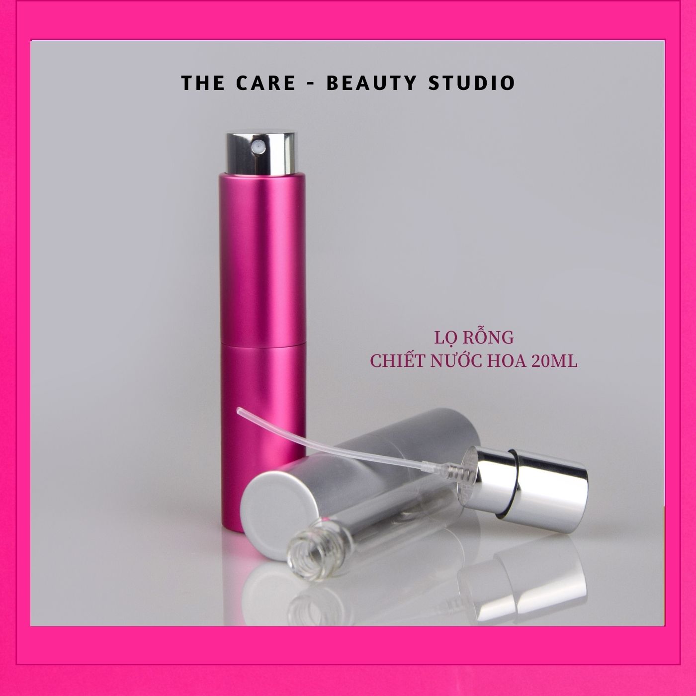 Refill perfume bottle with nice design that can contain skincare liquid