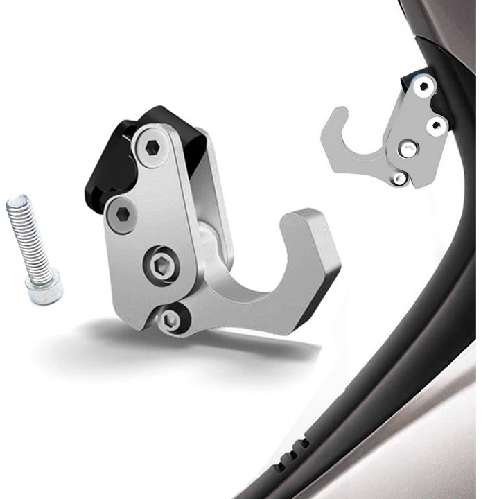 [HCM]Móc Treo Đồ Biker Gắn Xe Máy [ Màu Bạc ]