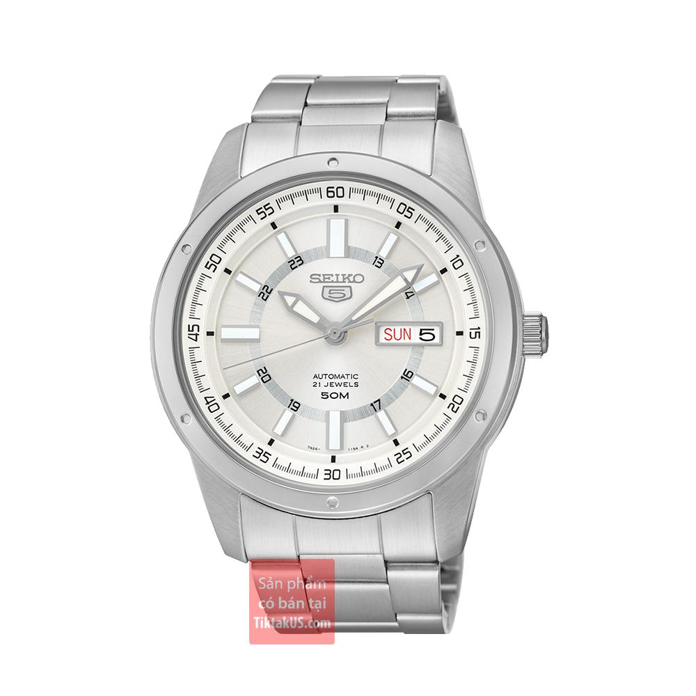 Đồng hồ nam dây thép seiko 5 snkn09j1 made in japan