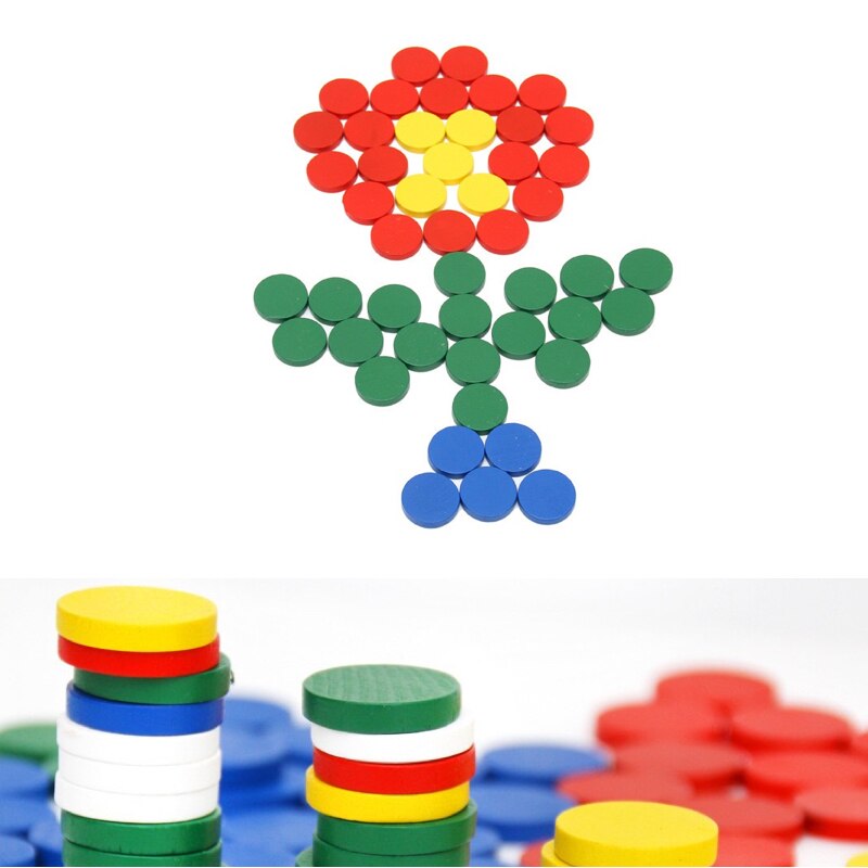 100 xu gỗ màu montessori