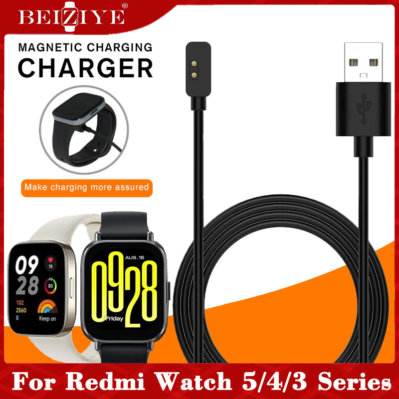 Cáp Sạc Nhanh For Redmi Watch 5 Lite Redmi Watch 5 Active Dây đeo cổ tay từ tính Bộ sạc USB For Redmi Watch 4 Redmi Watch 3 Lite 3 Active Charger Xiaomi mi band 8 active Charger Redmi watch 2 lite Charger
