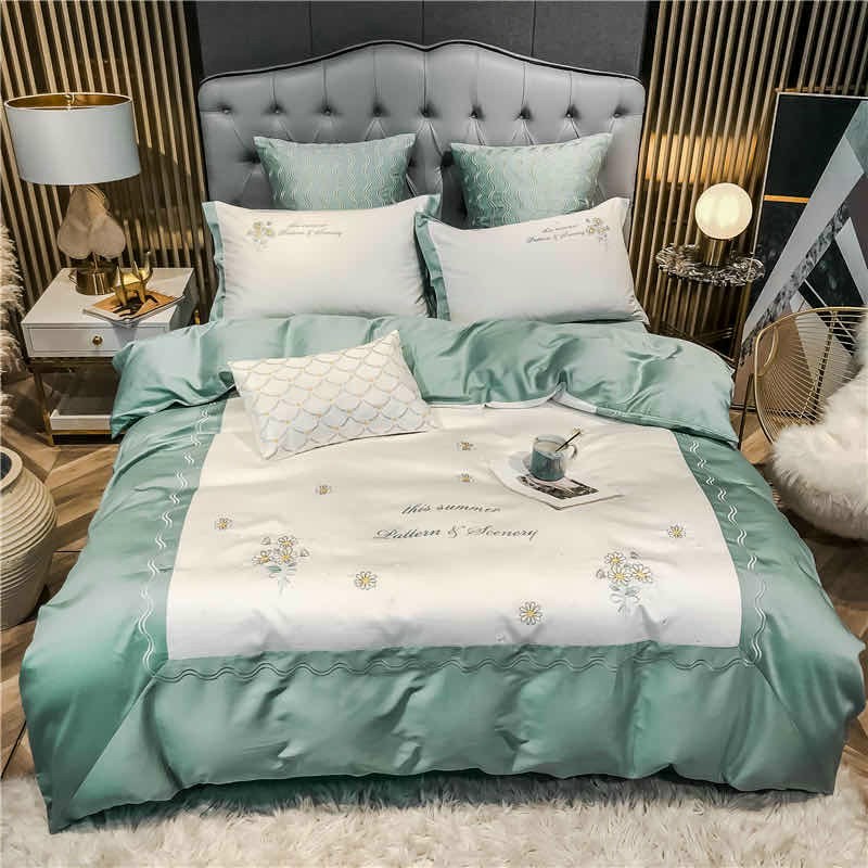 (❤RẺ CHƯA TỪNG CÓ❤) SET CHĂN GA GỐI LỤA CƯỚI Tencel 60s Cao Cấp Siêu Mịn Mát Nhập Khẩu Nguyên Bộ