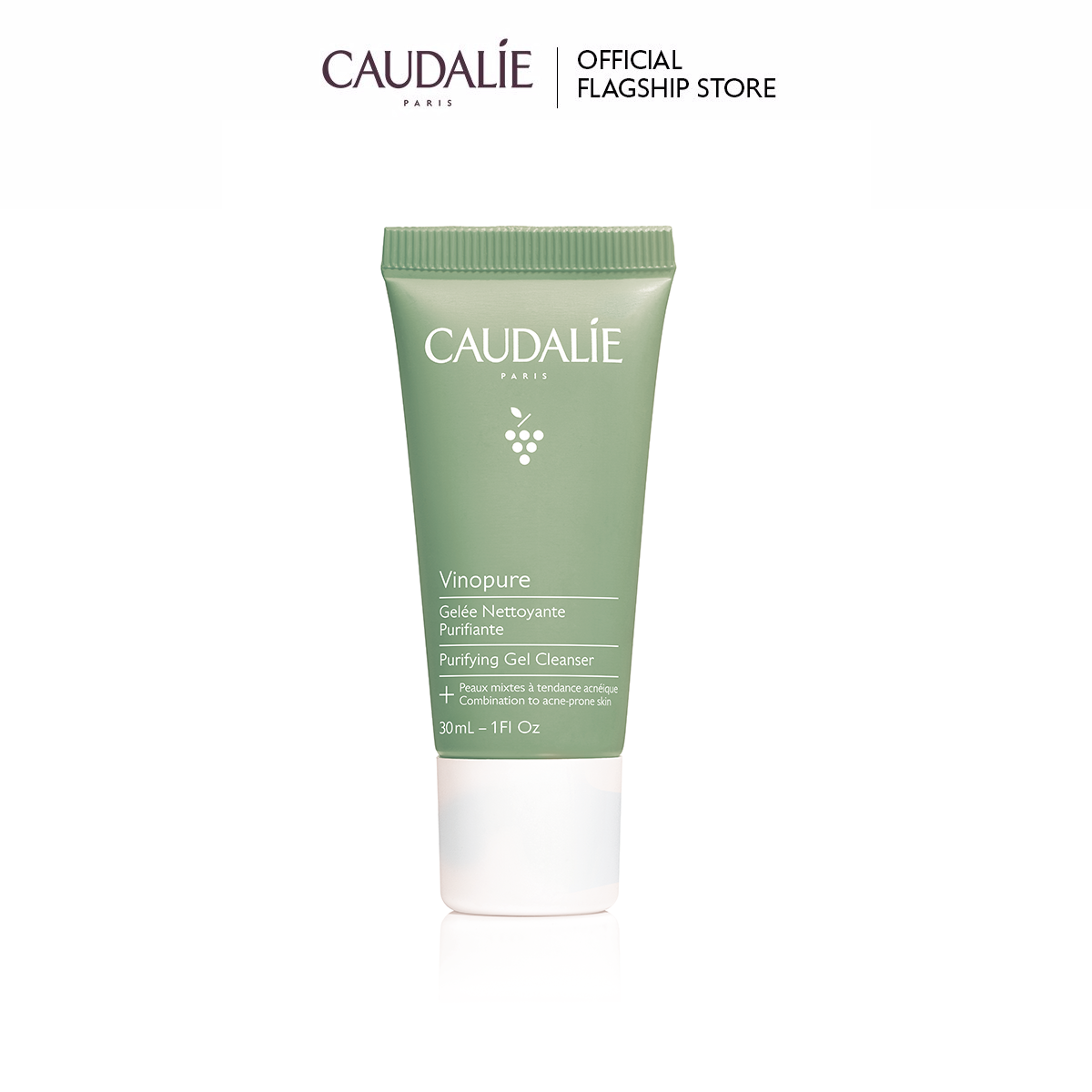 Sữa rửa mặt dạng gel Caudalie Vinopure Purifying Gel Cleanser 30ml