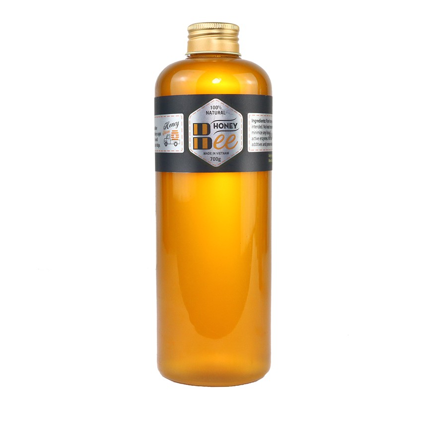 Mật ong nguyên chất 100% bee honey hoa nhãn 700g 1/2 lít thế hồng honey