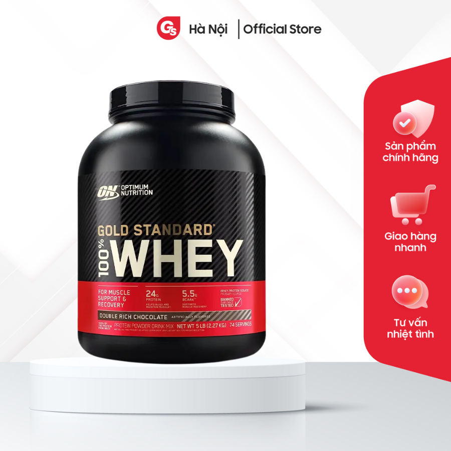 ON Whey Gold Standard 100% Whey Protein Isolate Blend 24g Protein - Chocolate Flavor Gymstore Imported Nutrition Supplement
