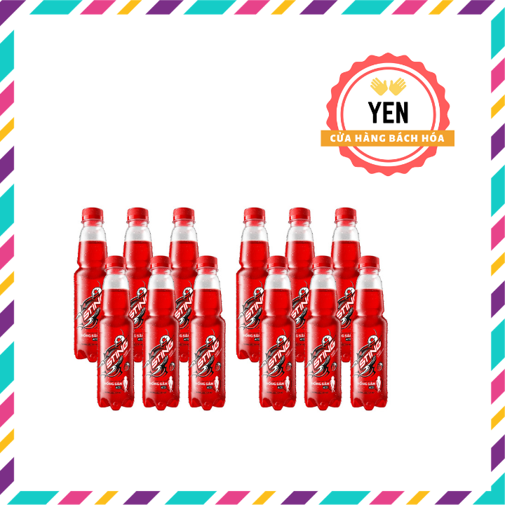 [HCM]Combo 12 chai  - Nước tăng lực Sting dâu date luôn mới loại 330ml