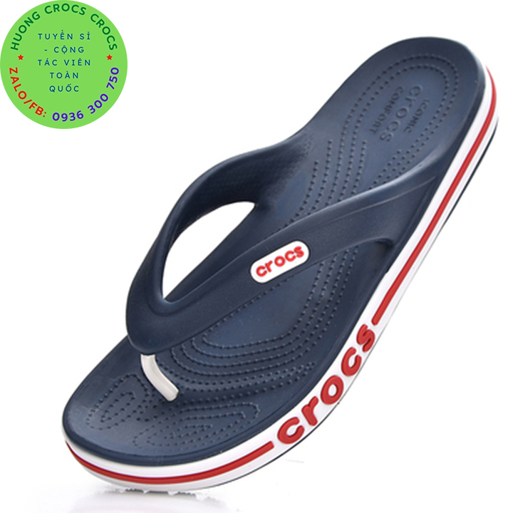 DÉP XỎ NGÓN NHỰA ĐI MƯA CROCS BAYA CHO CẢ NAM VÀ NỮ MÀU XANH NAVY