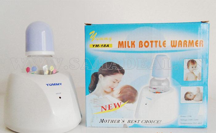 Máy hâm sữa cho bé + tặng kèm bình sữa theo máy