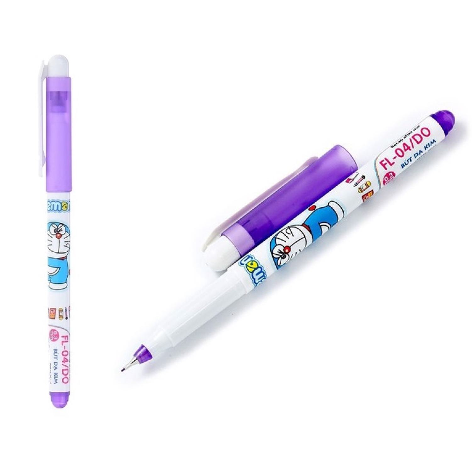 Bút dạ kim doraemon thiên long tp-fl04/do mực tím cho học sinh