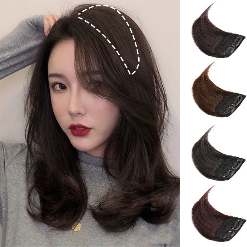 Tóc giả ngắn Mivino kẹp tóc giả nữ 10cm cao cấp tăng độ phồng cho tóc TG12