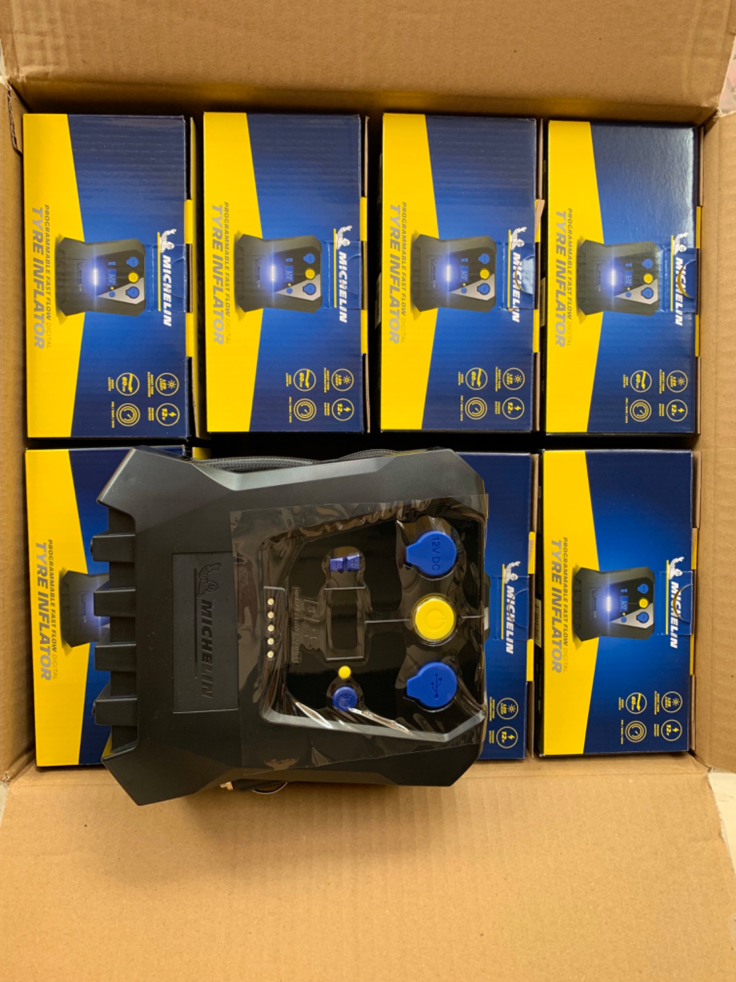 [Có video] Máy Bơm Lốp tự ngắt Michelin 12266 - Máy bơm lốp ô tô và xe máy