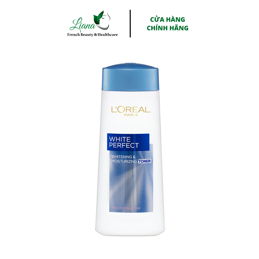 Nước hoa hồng l'oreal paris aura perfect dưỡng sáng da se khít lỗ chân lông 200ml