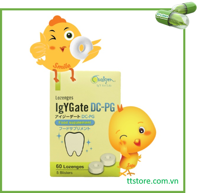 Kẹo ngậm ngừa sâu răng igygate dc-pg