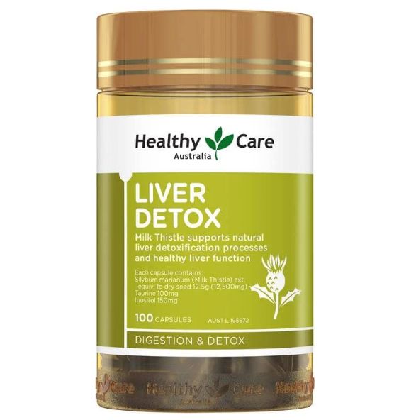 Viên uống hỗ trợ gan Healthy care liver detox hộp 100 viên - BeautiMax