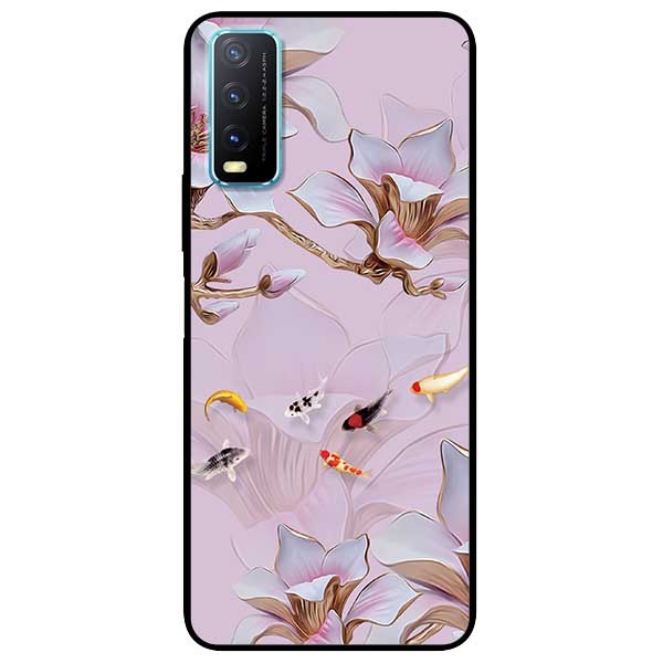 Ốp lưng dành cho vivo y20 - y20s - y12s - tranh hoa và cá