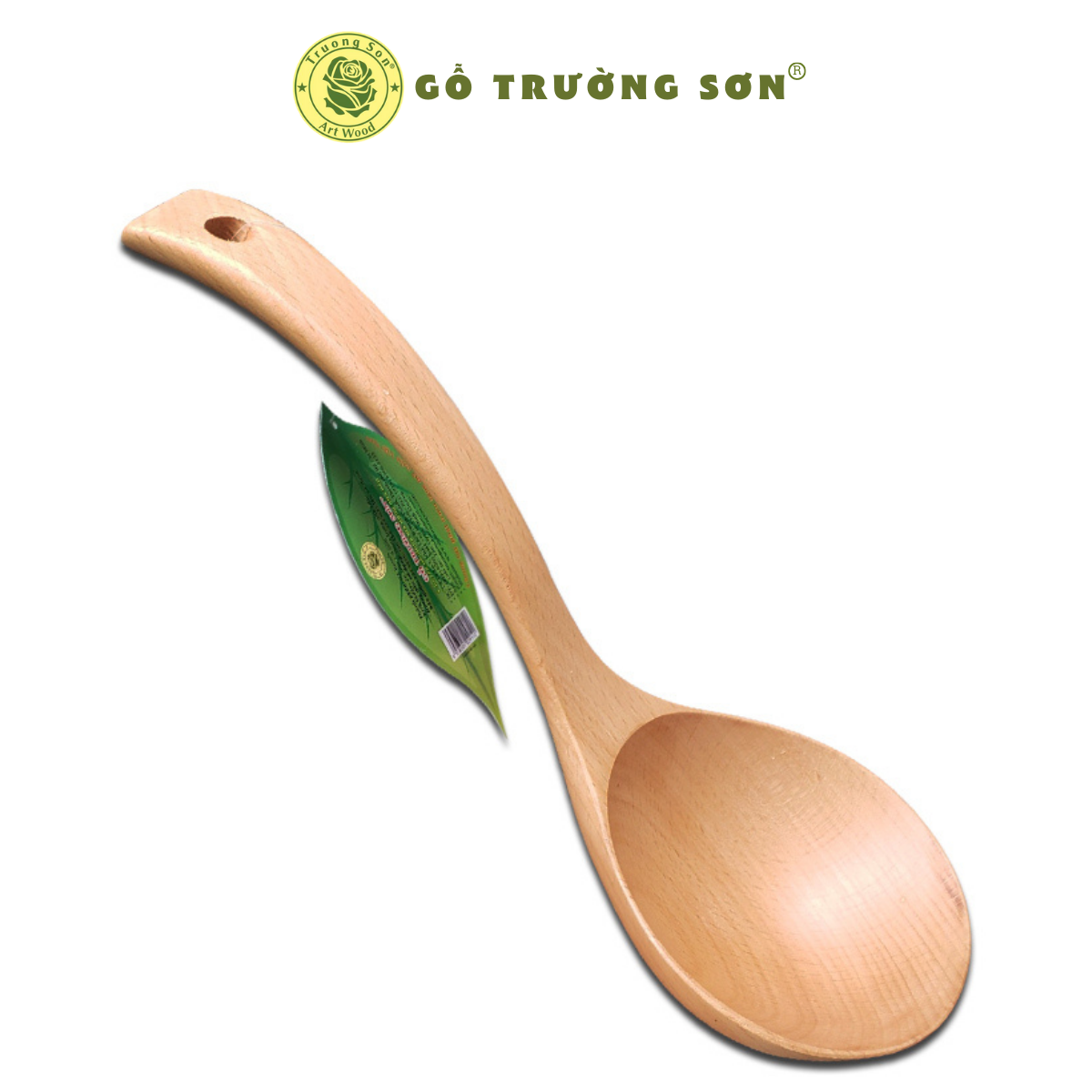 Vá Canh Đại Muỗng Gỗ Múc Canh Rau Cỡ Lớn ( 27 x 9 cm ) - Đồ Gỗ Nhà Bếp Thương Hiệu Trường Sơn