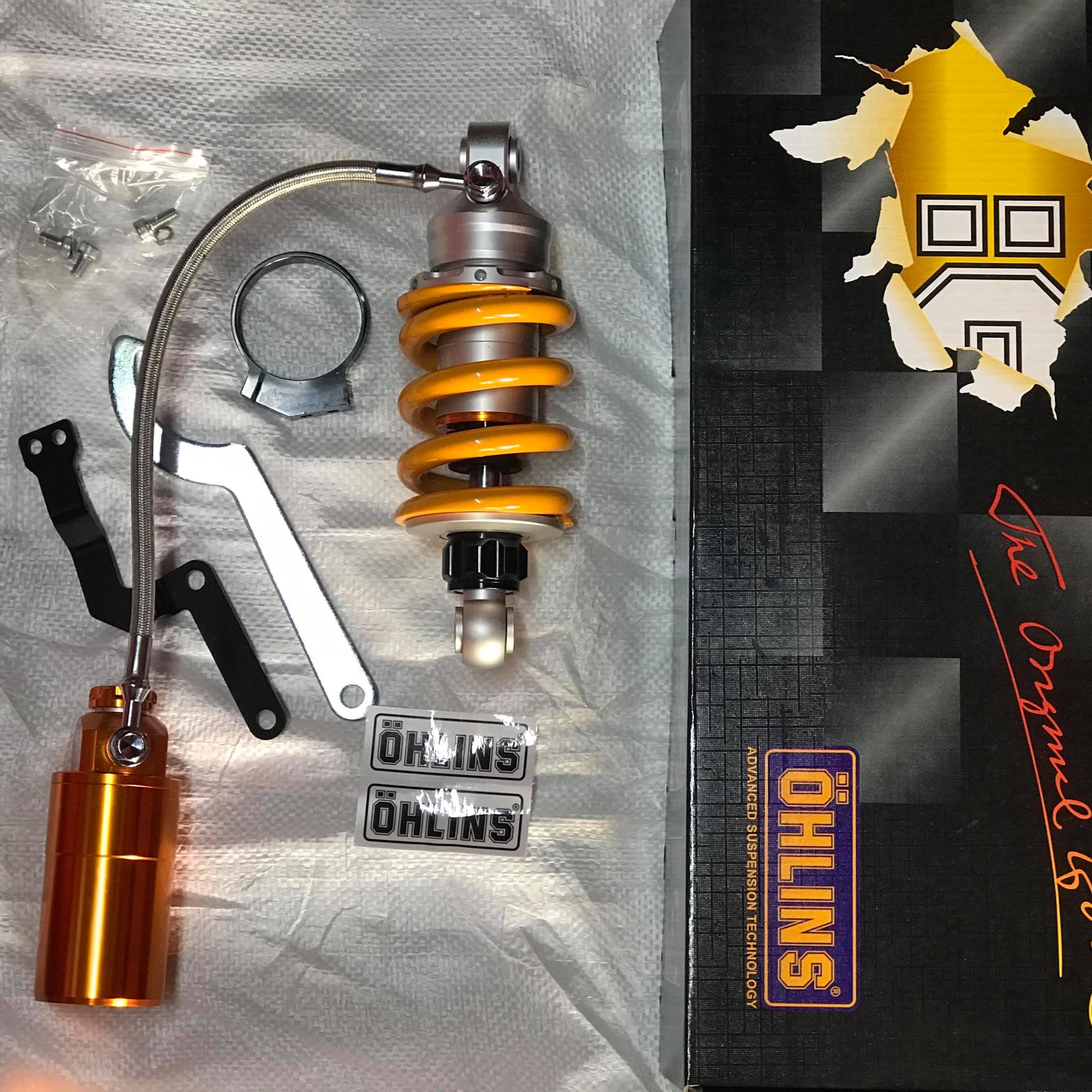 Phuộc sau bình dầu Ohlins F1 gắn Exciter 150