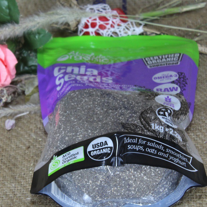 Hạt chia tím absolute organic của úc túi 1kg