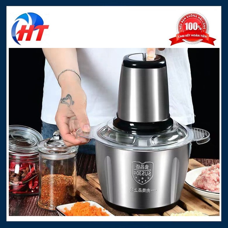 Máy xay thịt đa năng cối inox dung tích 2 lít - 250w