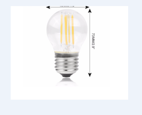 Bóng led Edison G45 4w ánh sáng vàng