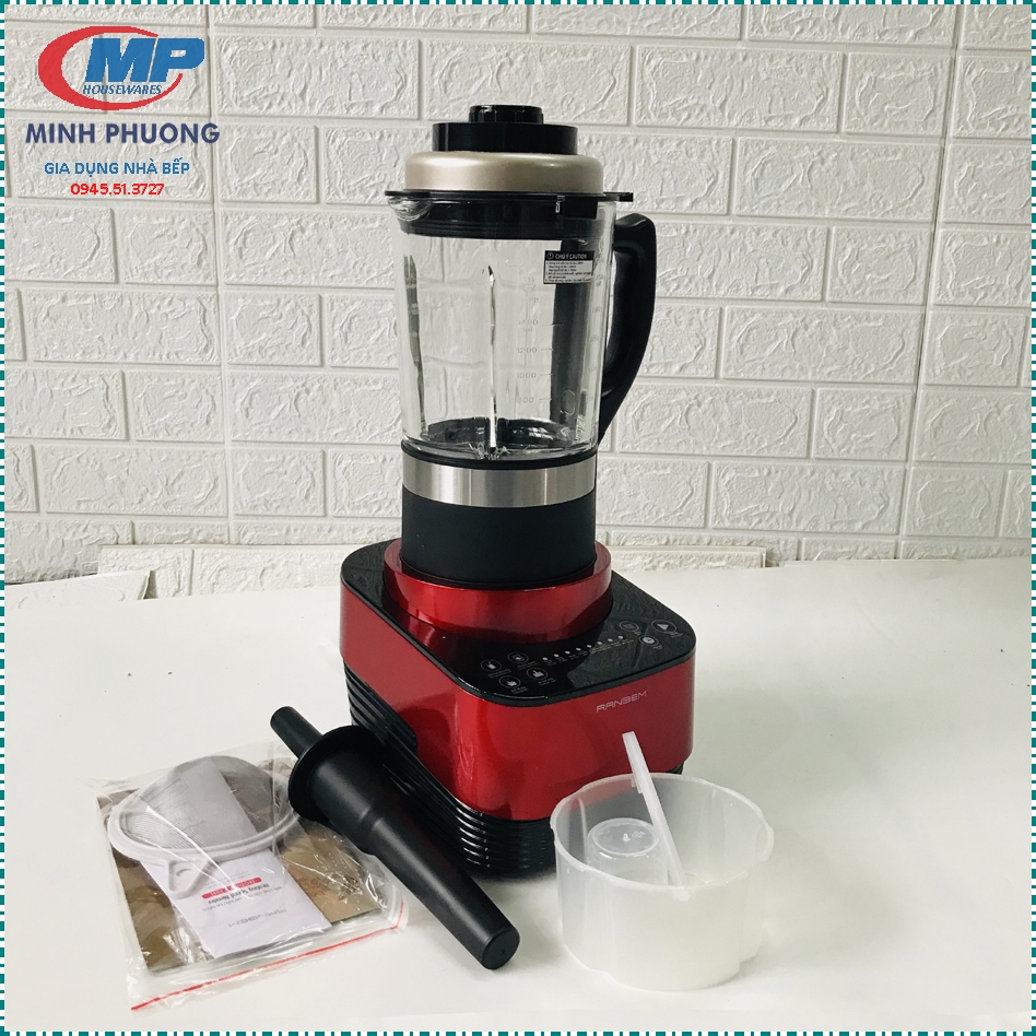 Máy làm sữa hạt máy làm sữa đậu nành Ranbem 735H 1600W Bảo hành 12 Tháng (Tiếng Việt)
