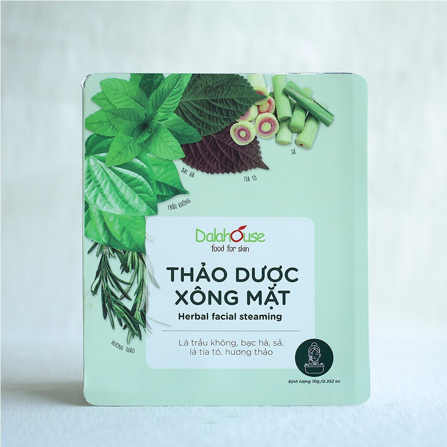 Thảo Dược Xông Mặt - loại bỏ cặn bã, bụi bẩn và độc tố trên da