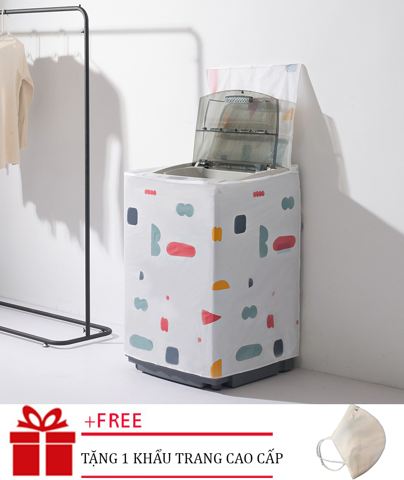 [ THANH LÝ - XẢ KHO ] Vỏ Bọc máy giặt cửa trên loại to máy 8kg và 9kg loại dày độ bền cao áo trùm máy giặt Happy Family mart {{Tmark}}
