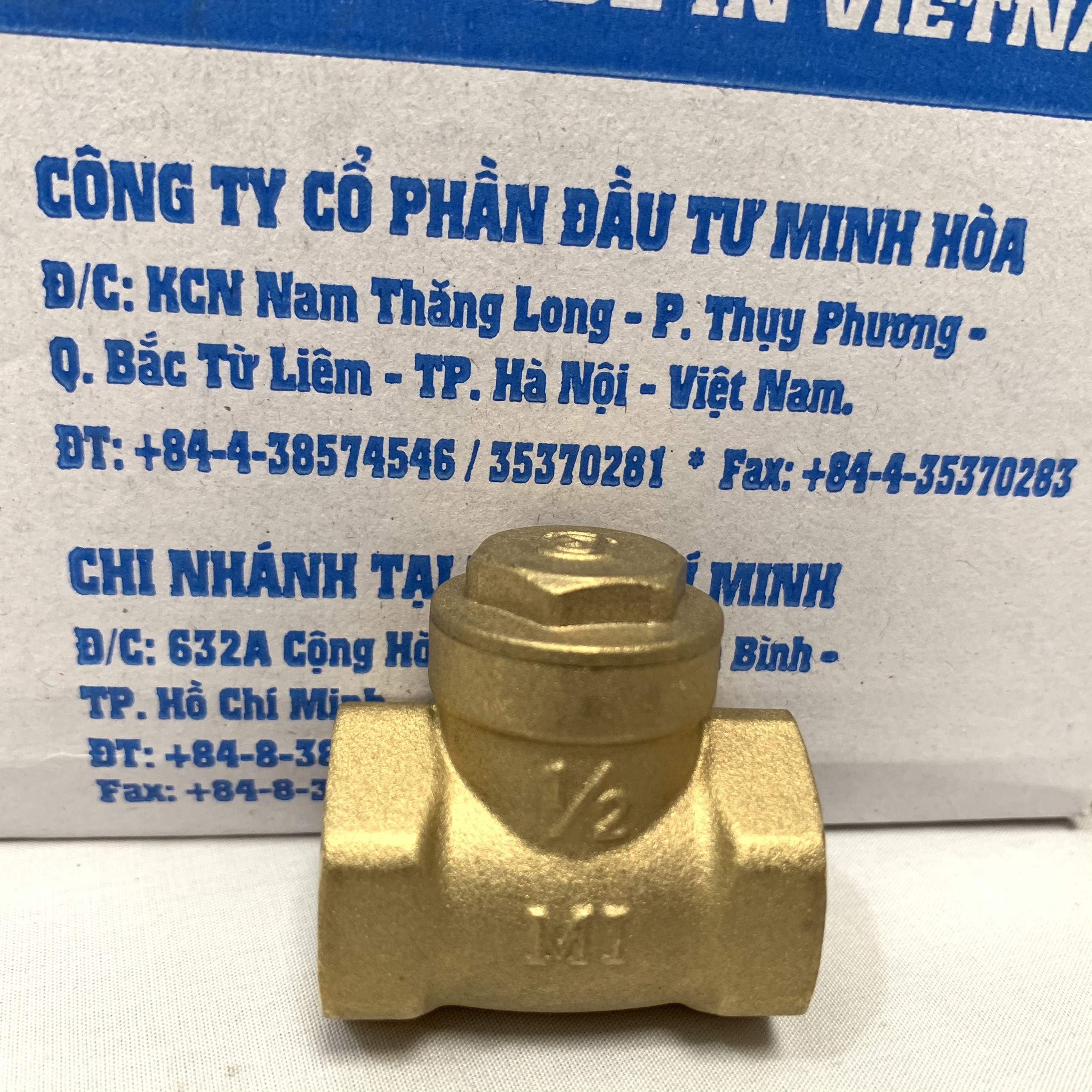 Van 1 chiều ren đồng MI 21, 27 Minh Hòa