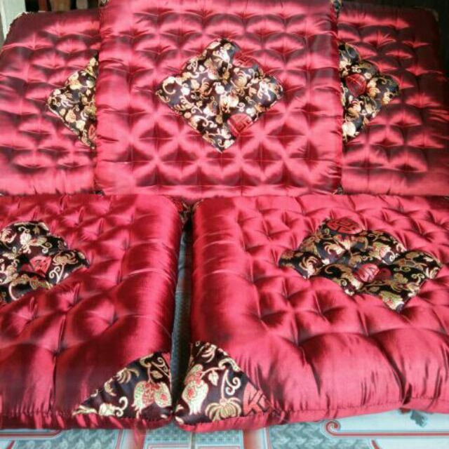 Combo 5 đệm ngồi thảm trải ghế sofa 40x40x5 cm