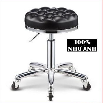 Ghế xoay spa tựa lưng ghế spa đệm múi nâng hạ xoay 360 thẩm mỹ viện phun xăm nail