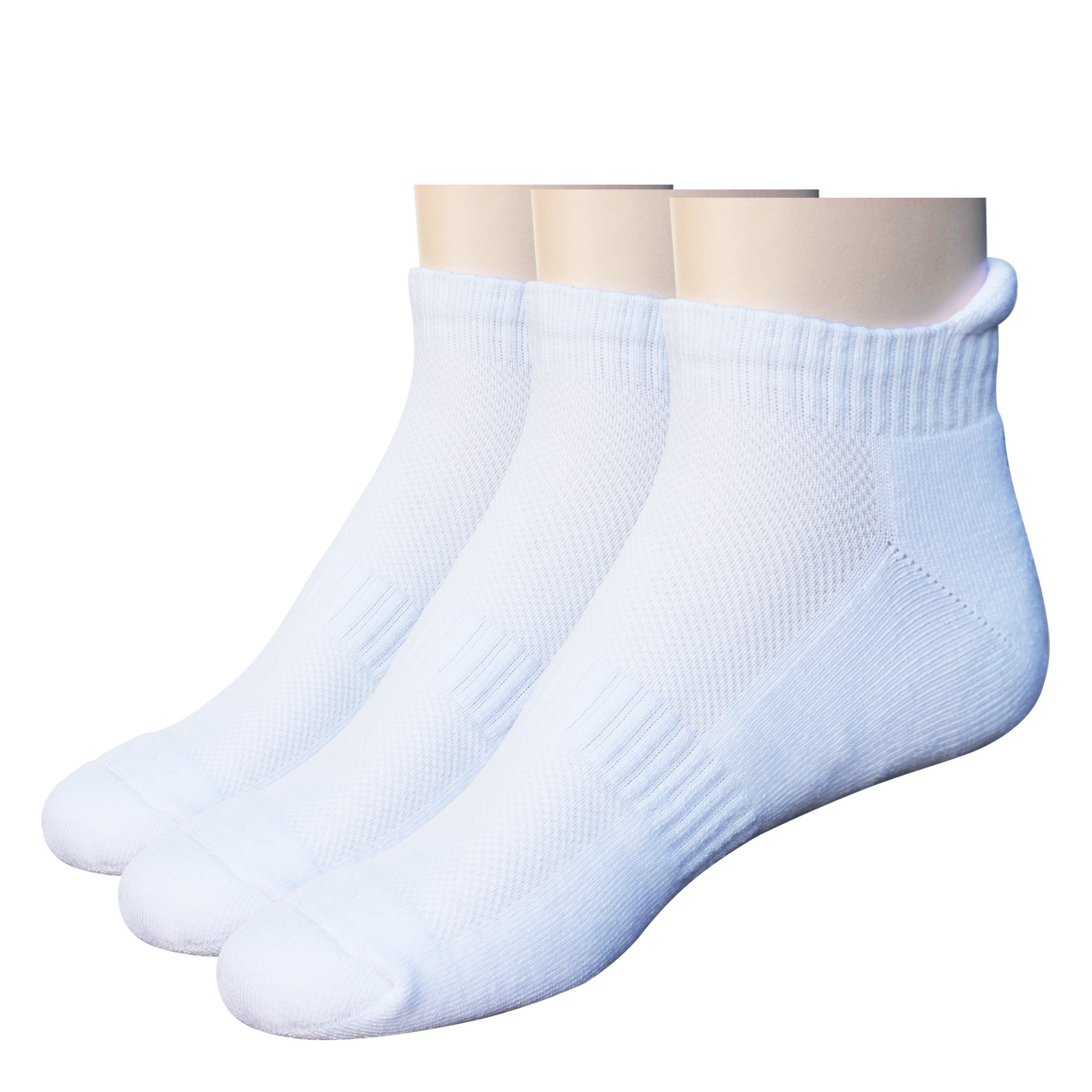 Combo 3 đôi vớ nữ thể thao Cotton màu trắng DonaKein