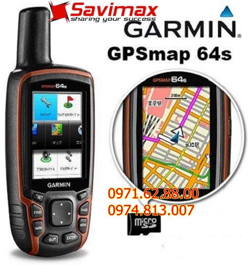 Máy định vị cầm tay gps garmin gpsmap 64s có chống nước