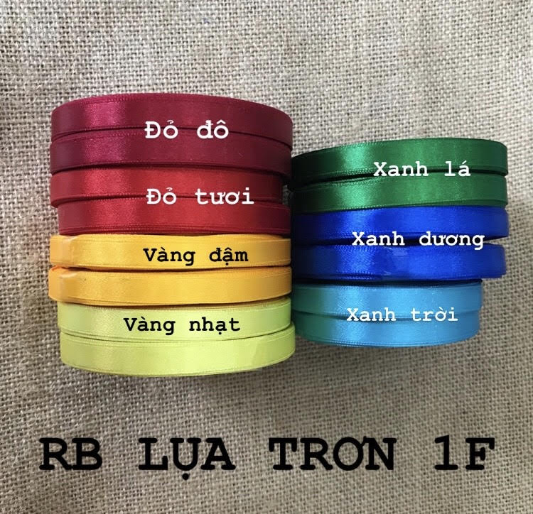 Ruy băng lụa trơn 1f