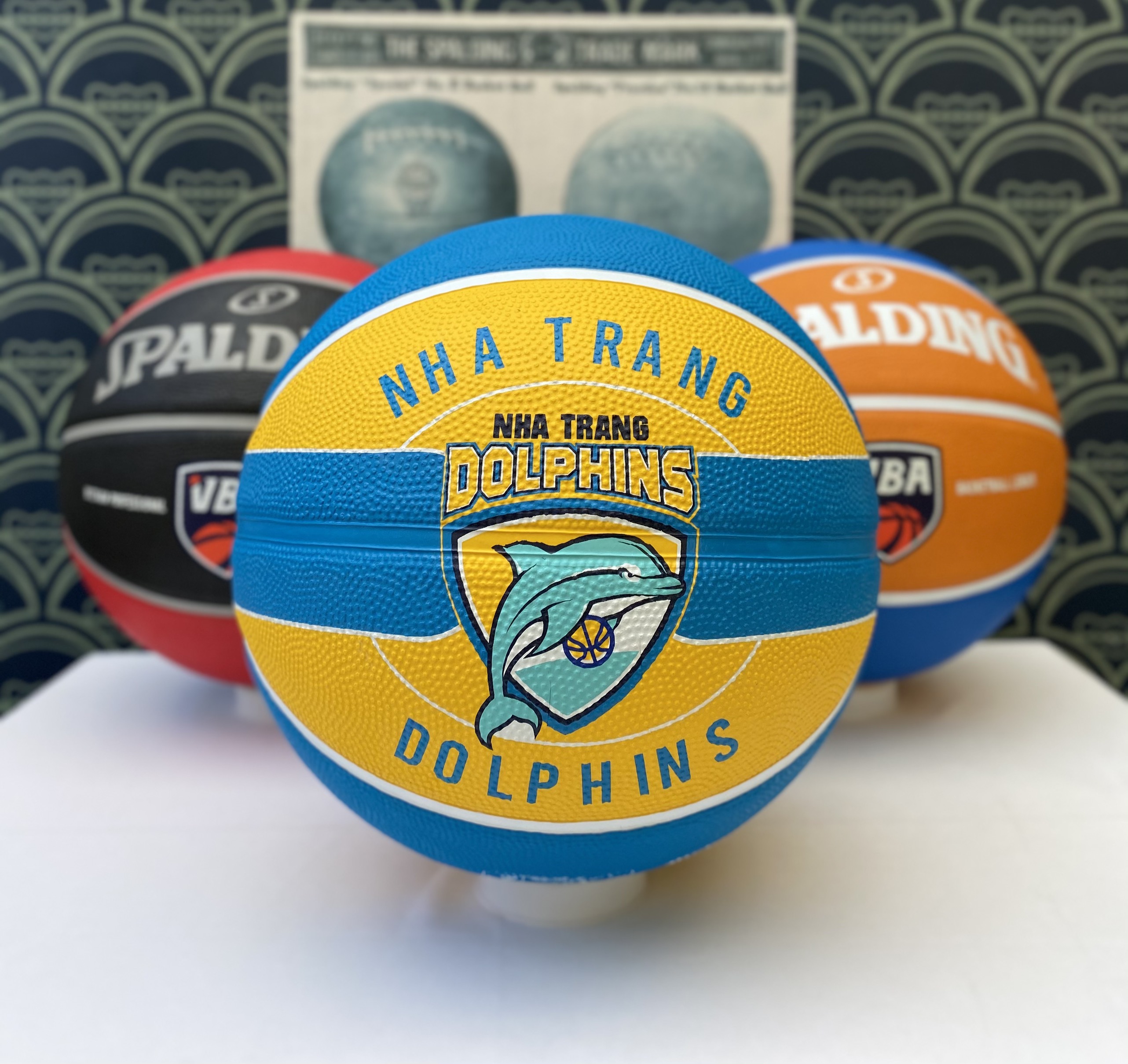 Bóng rổ Spalding NHA TRANG DOLPHINS VBA (2021) size7 Giải bóng rổ các câu lạc bộ chuyên nghiệp Việt Nam