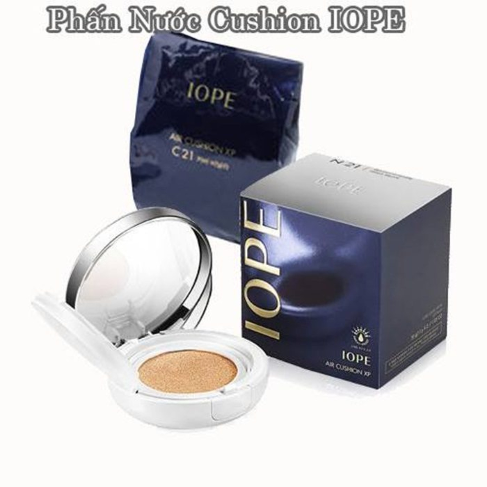 Phấn Nước IOPE Siêu Mịn Bền Màu Hàn Quốc - Tặng kèm Lõi Phấn
