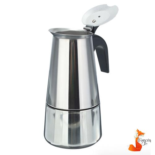Bình pha cà phê Inox cao cấp của Ý hiệu Foxy (pha 6 ly) – BCP03