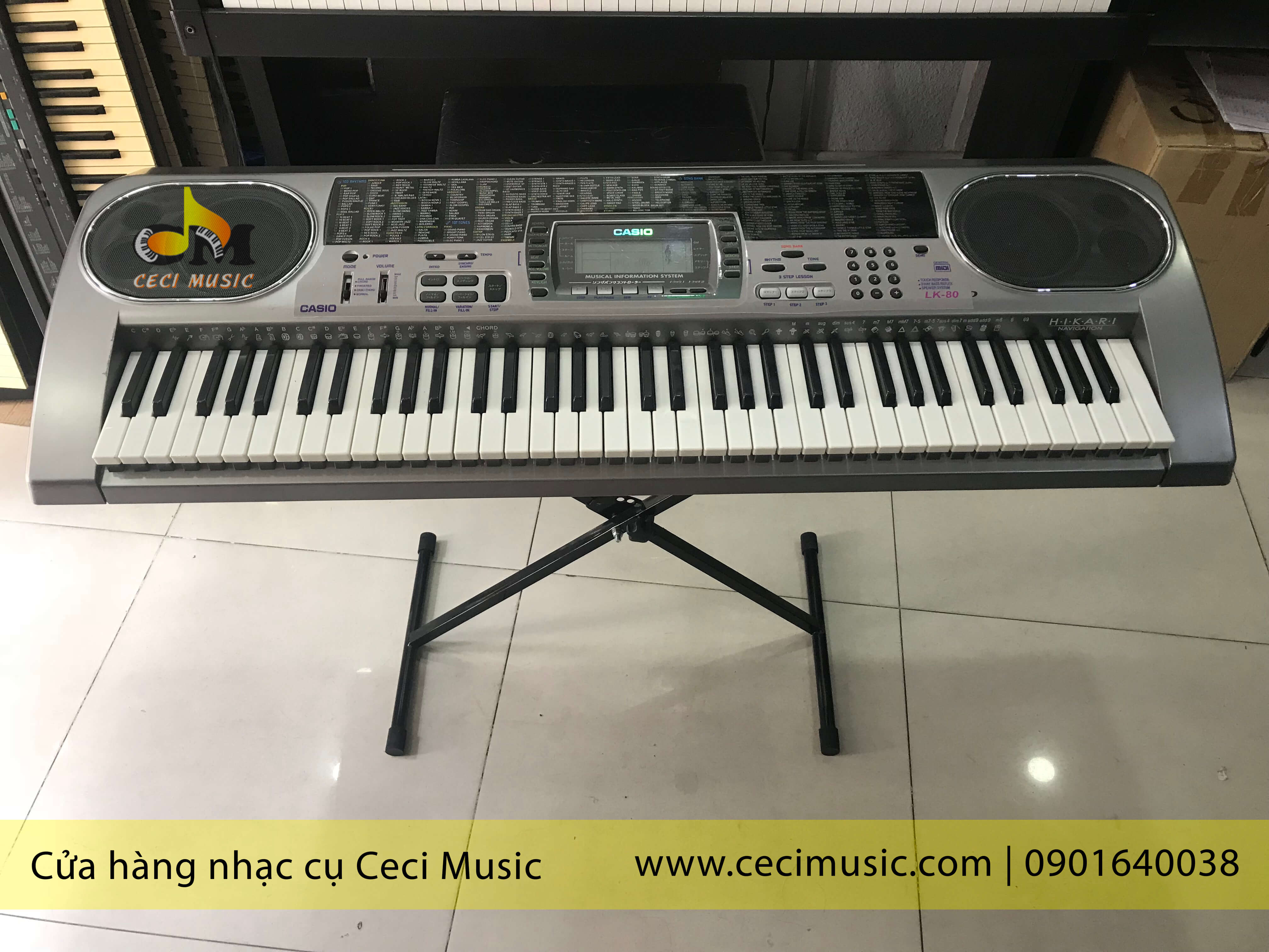 Đàn Organ Casio hàng nội địa Nhật, like new 90%, bảo hành 3 tháng, dành cho người mới học hoặc nâng cao