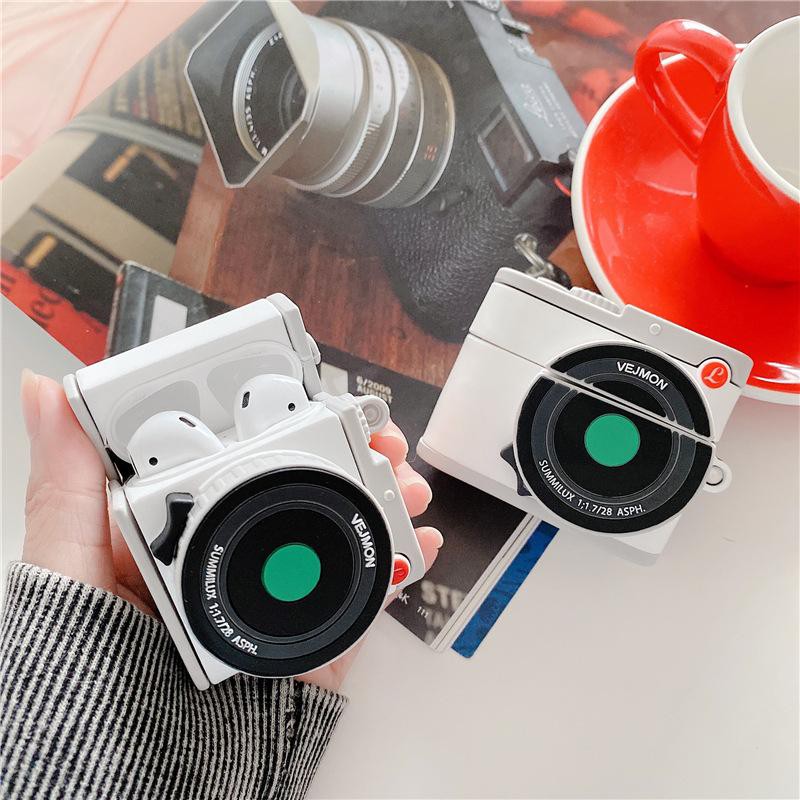 Ốp bao case cho airpods 1/ airpods 2 / airpods pro hình máy ảnh leica cao cấp