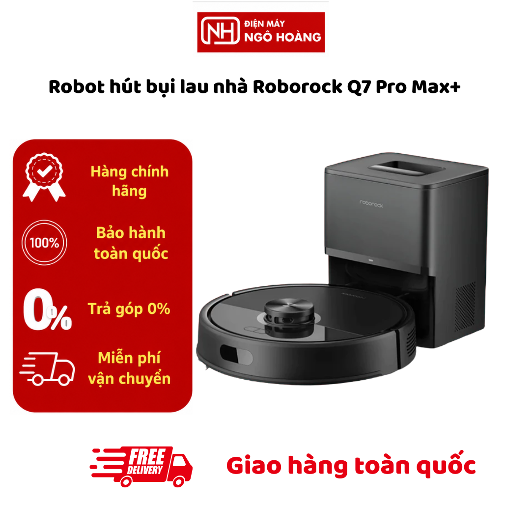 Roborock Q7 Pro Max+ Home Vacuum Cleaner Robot |   Genuine Products |   Nationwide Warranty |   0% Installment Payment |   Free Shipping |   Nationwide Delivery