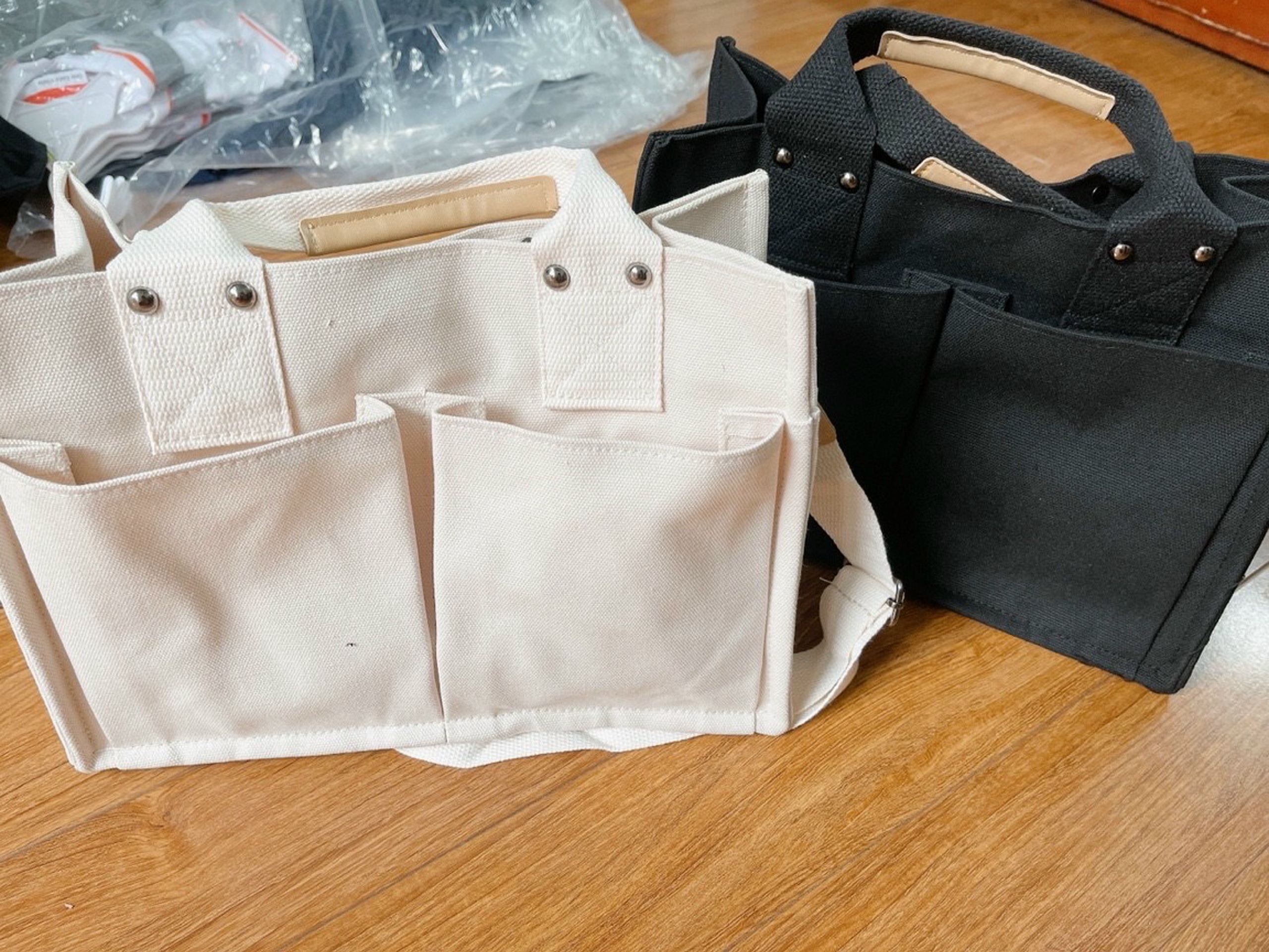 Túi Vải Túi Tote Túi Xách Bỉm Sữa Đa Năng Phong Cách Hàn Quốc Nhiều Ngăn, Gọn Gàng, Thời Trang Cho Mẹ