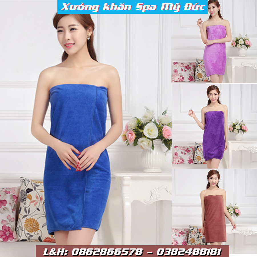 Khăn body quấn người, khăn tắm spa, khăn đắp người spa