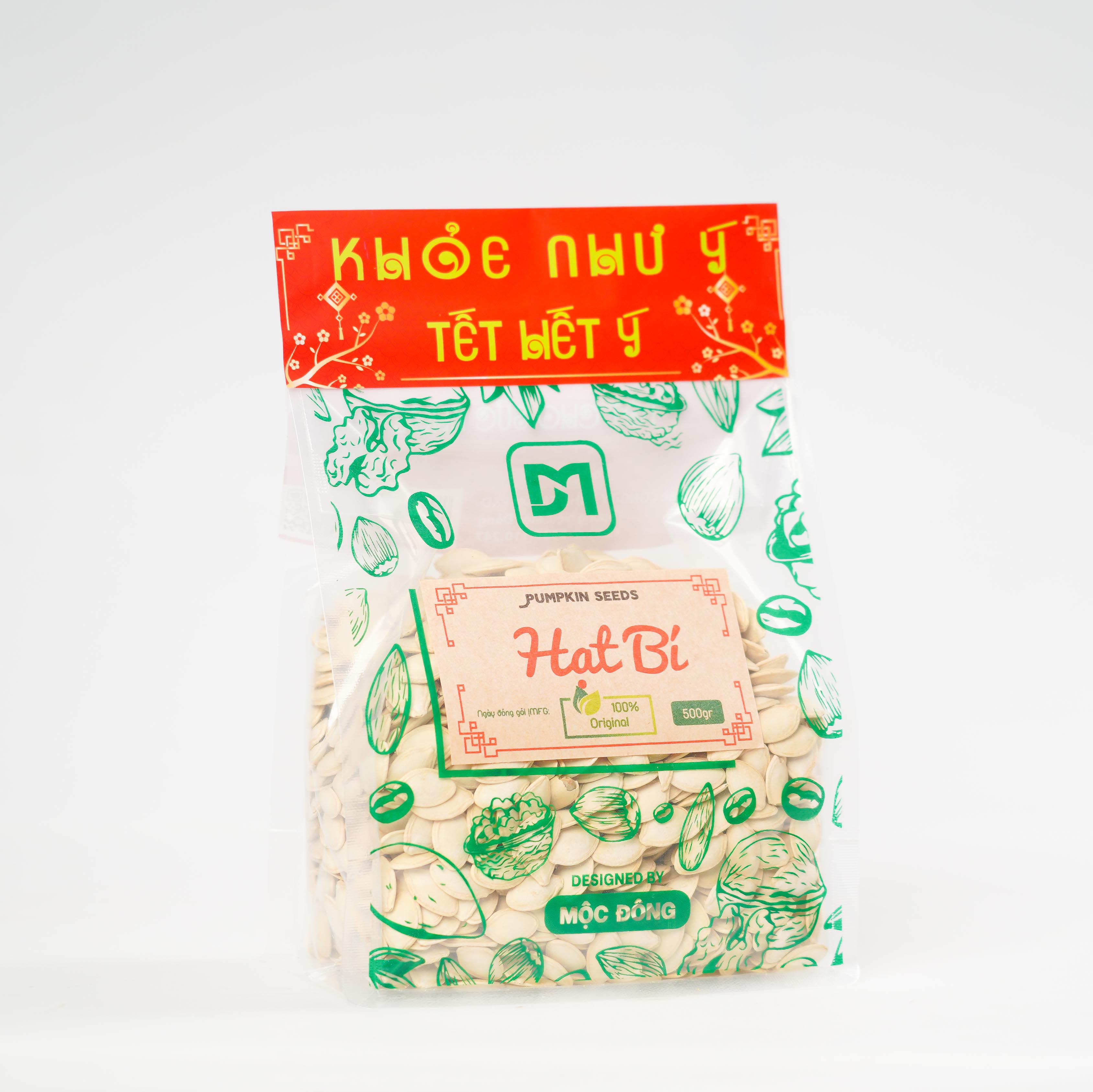 Túi 500gr Hạt bí rang muối